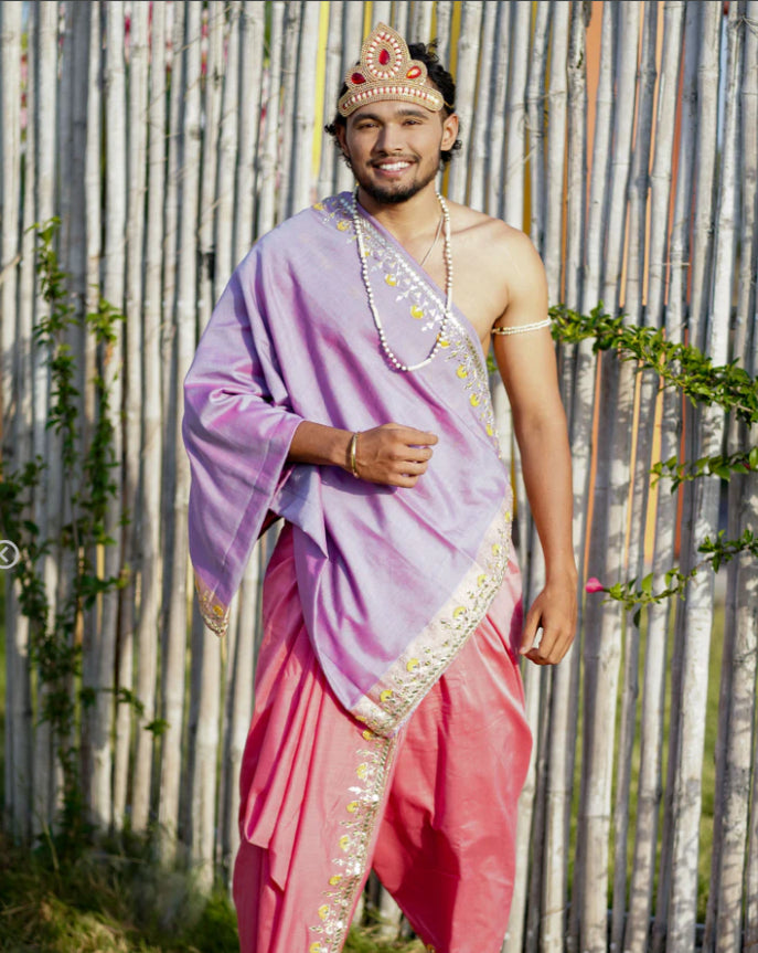 š Couple's Coordinated Traditional Look š (Chakravarti Wedding Set)